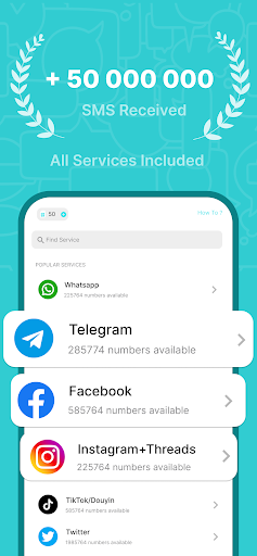 SimCode - Virtual Nömrə SMS