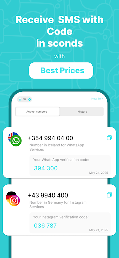 SimCode - Virtual Nömrə SMS